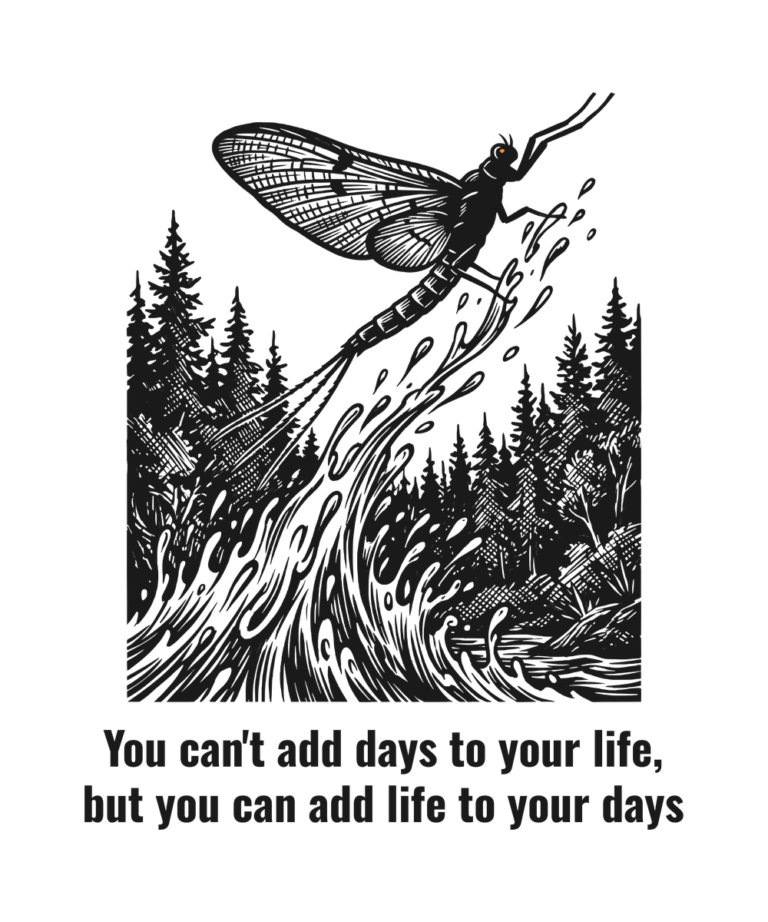 You Can't Add Days to Your Life, But You Can Add Life to Your Days, the print