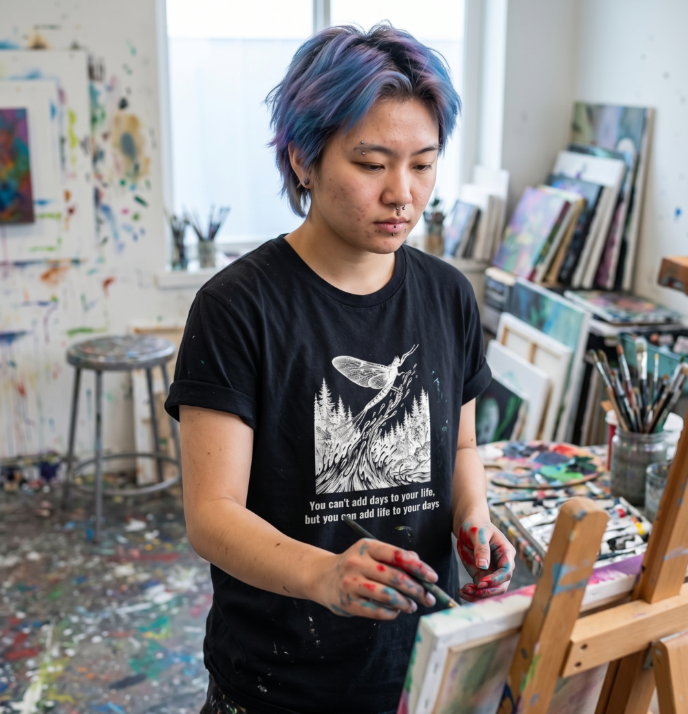 You can't add days to your life, / but you can add life to your days — studio_artist-black-20260926-065323-612310 You can't add days to your life, / but you can add life to your days — studio artist black 20260926 065323