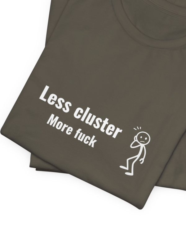 Less Cluster. / More Fuck. – Sarcastic Bella+Canvas Tee — hero-army-20260924-233152 Less Cluster. / More Fuck. – Sarcastic Bella+Canvas Tee — hero army 20260924
