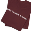 Let's be better humans — hero-maroon-20260924-233129 Let's be better humans — hero maroon 20260924