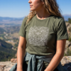 All Seeing Eye Botanical, Women's Tee — mountain summit forest green 20261004 034918
