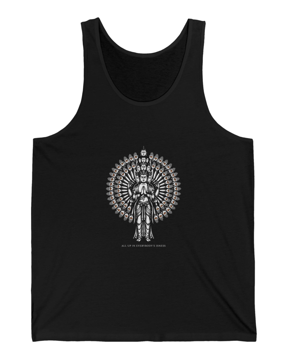 All Up in Everybody's Isness, Tank Top — hero black 20261010