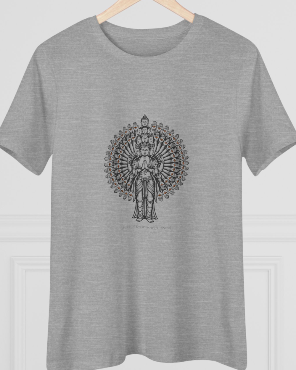 All Up in Everybody's Isness, Women's Tee — hero heather gray 20261010