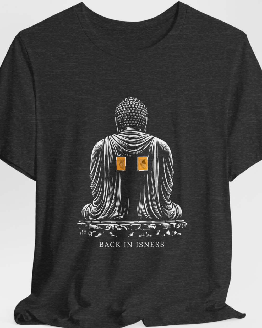 Back in Isness — hero dark grey heather 20261012