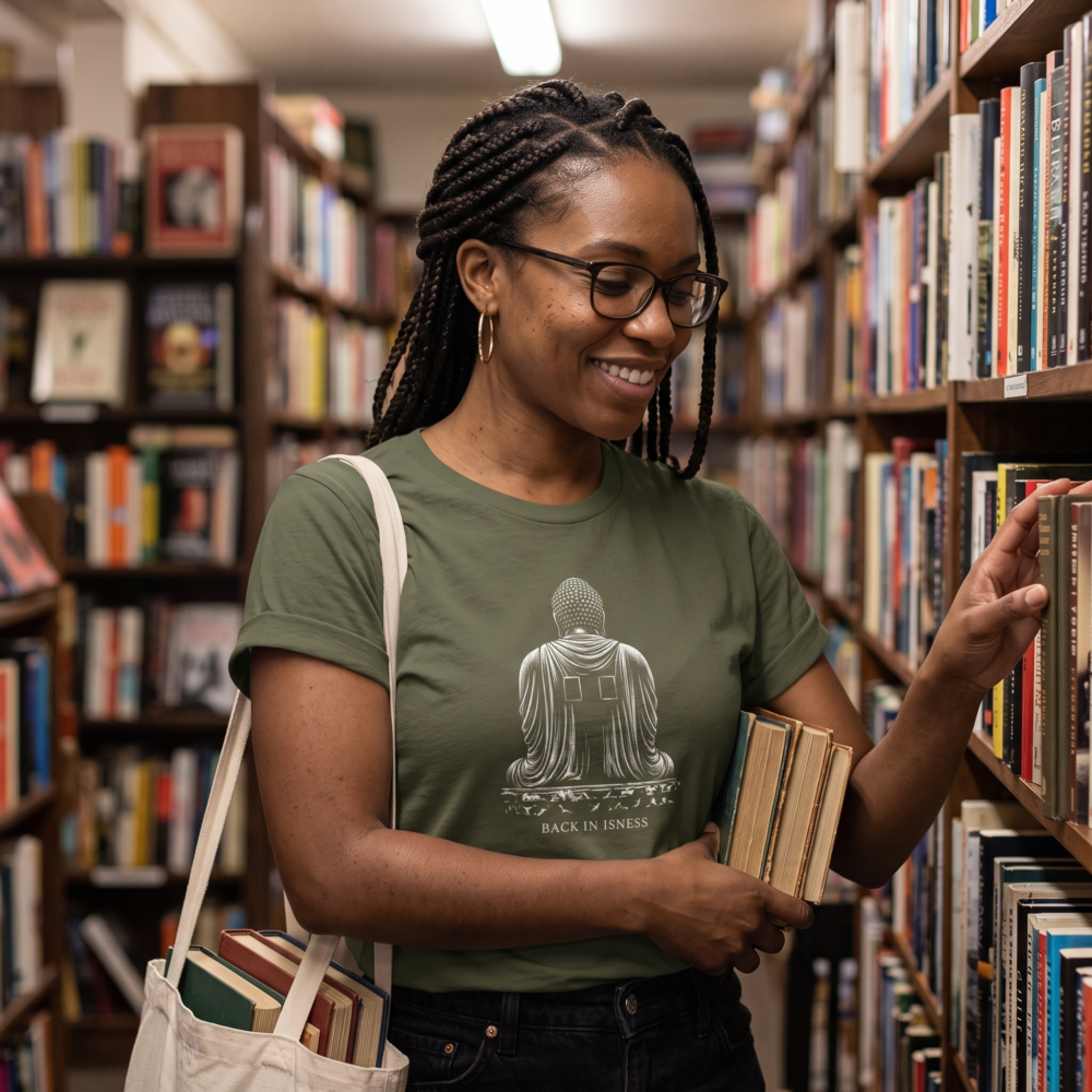 Back in Isness, Women's Tee — geeky forest green 20261011 072800