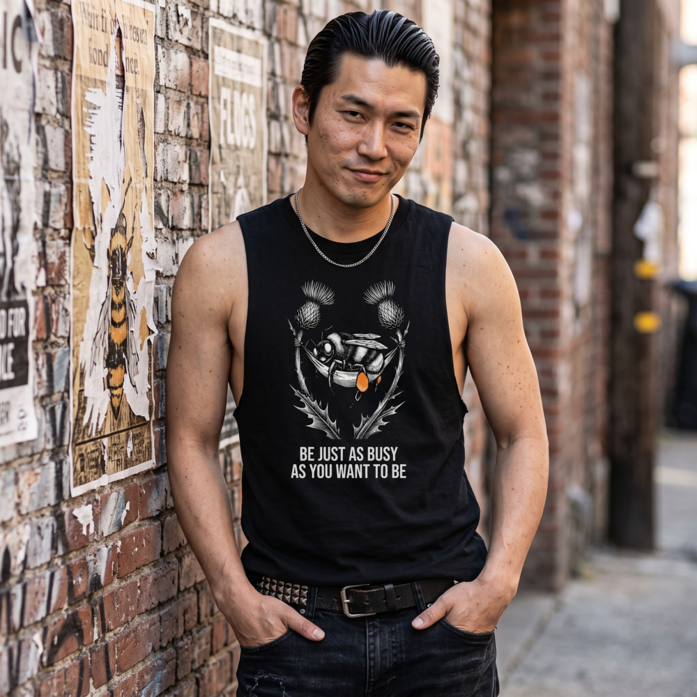 Be Just as Busy, Tank Top — punk black 20261011 192402