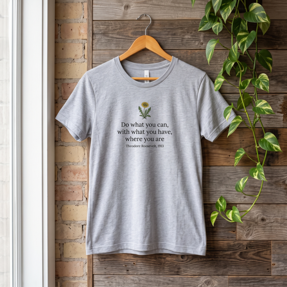 Do What You Can, Women's Tee — hanging heather gray 20261012 164016