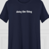 Doing the thing, Women's Tee — hero navy 20261002