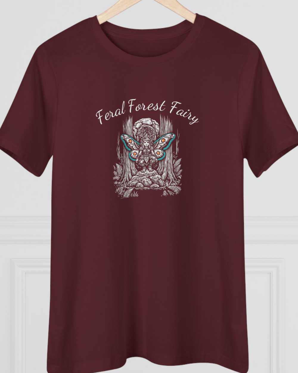 Feral Forest Faeries, Women's Tee — hero maroon 20261012