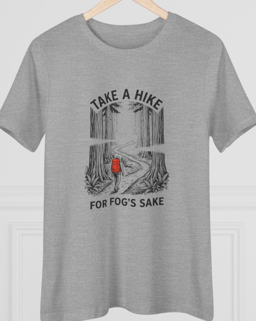 For fog's sake, Women's Tee — hero heather gray 20261004