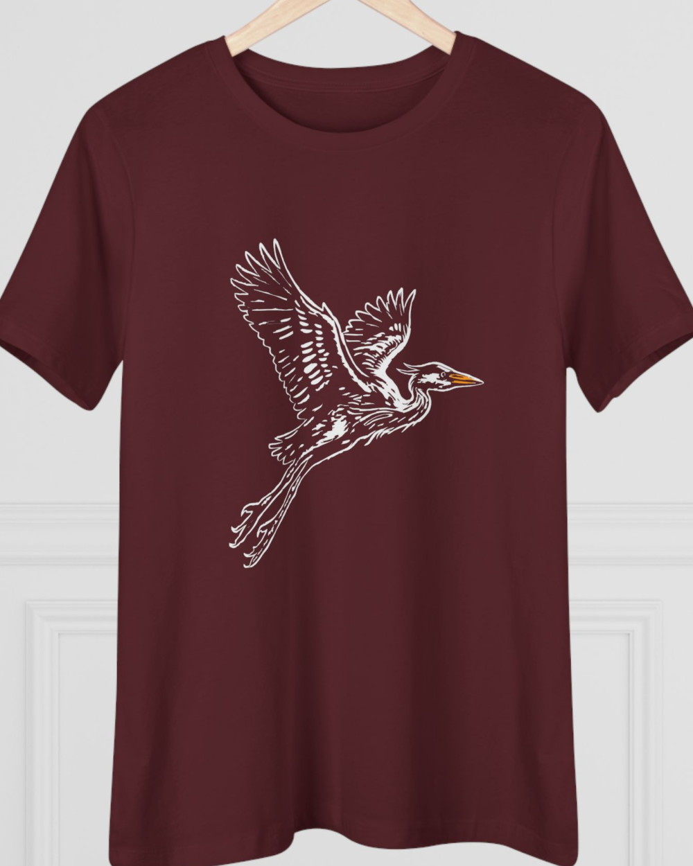 Great Blue Heron, Women's Tee — hero maroon 20261012