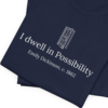 I Dwell in Possibility — hero navy 20261012