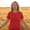 I Dwell in Possibility, Women's Tee — golden field red 20261012 173124