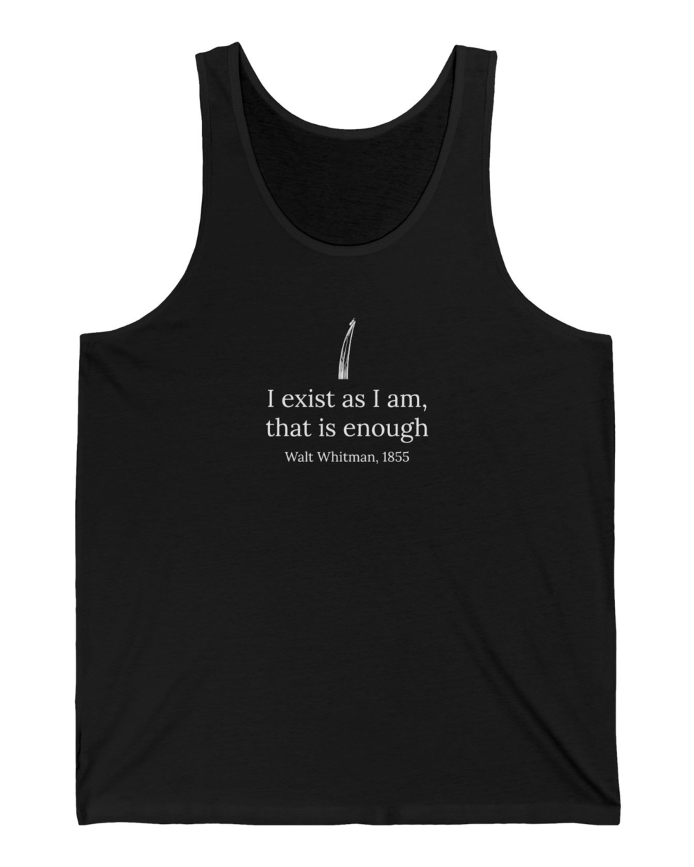 I Exist as I Am, Tank Top — hero black 20261012