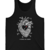 I fucking love / humans, Tank Top — hero black 20261004