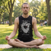 I fucking love / humans, Tank Top — yoga black 20261005 054519