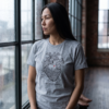 I fucking love / humans, Women's Tee — moody window heather gray 20261005 054448