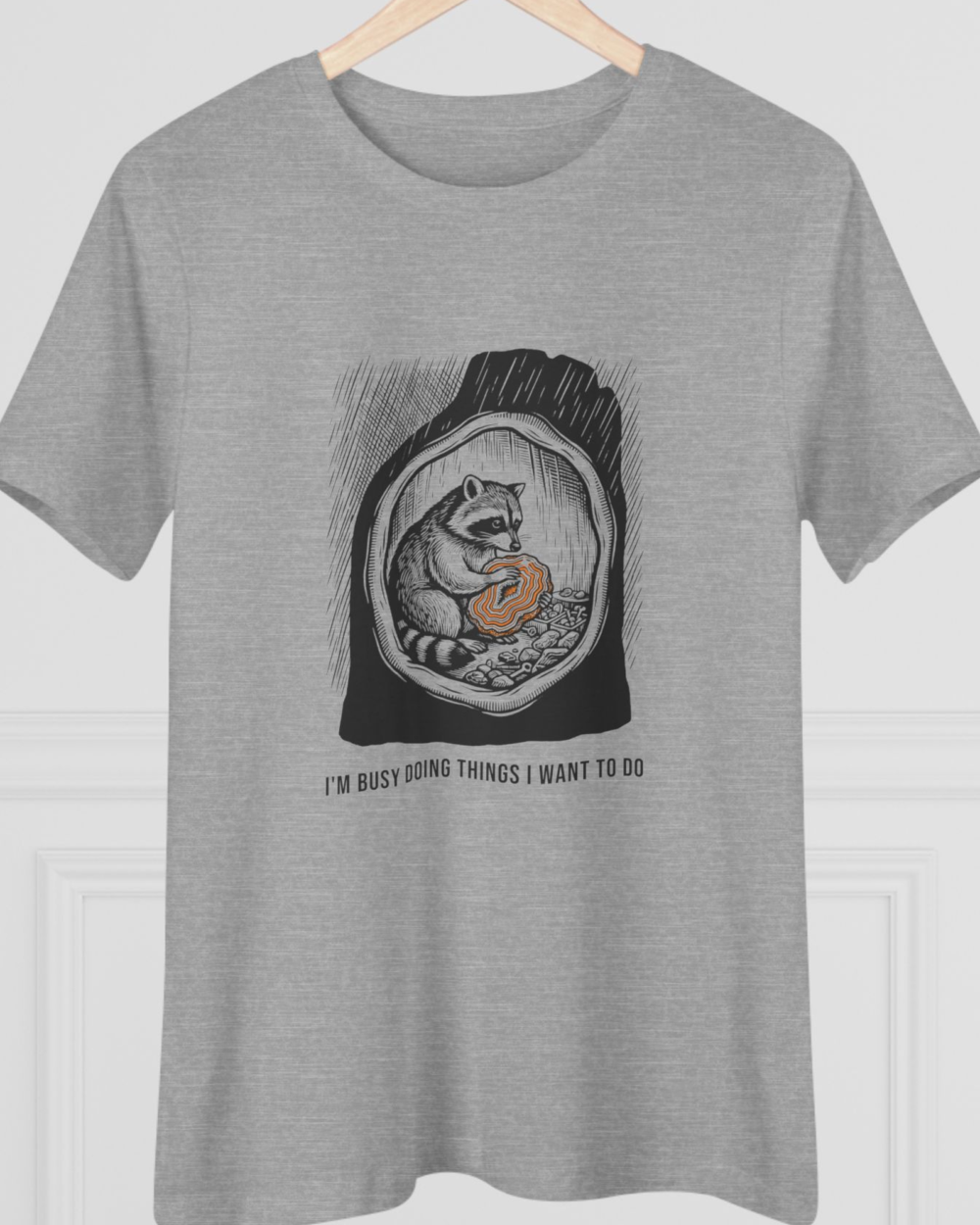 I'm busy doing things I want to do, Women's Tee — hero heather gray 20261005
