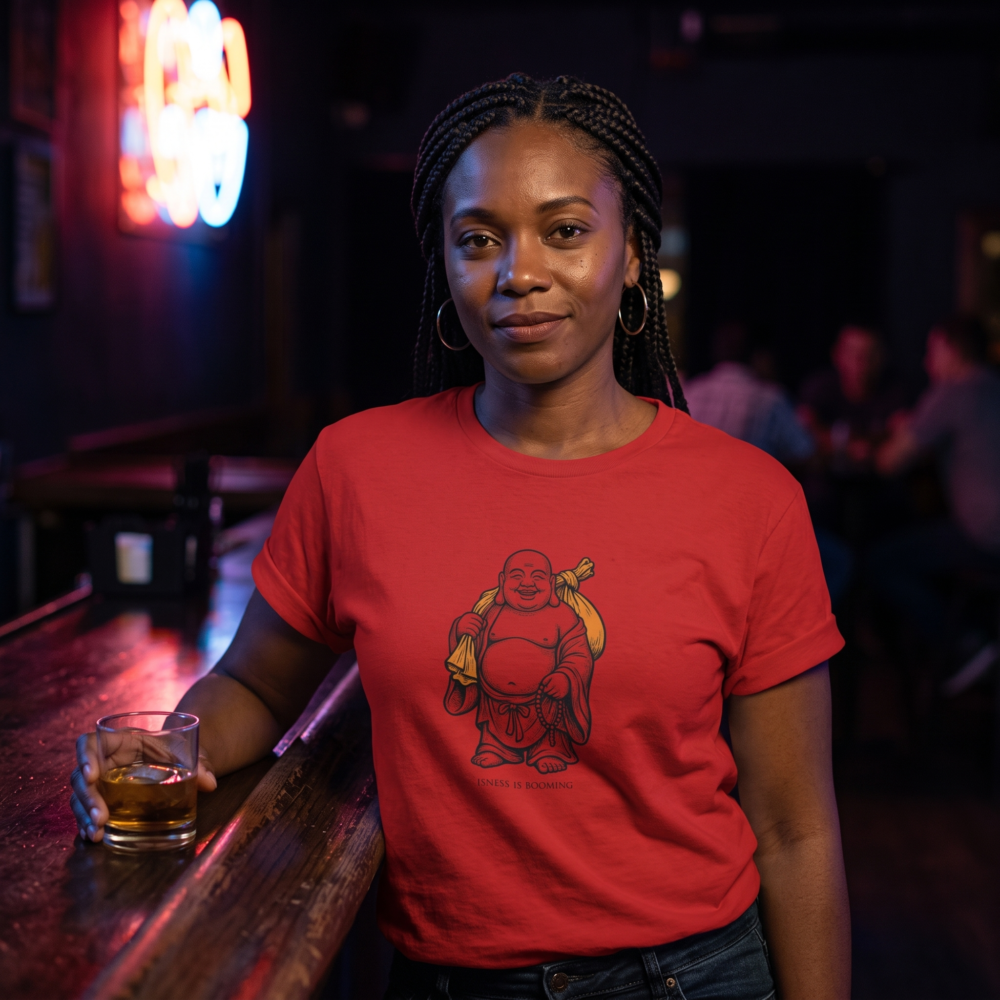Isness Is Booming, Women's Tee — noir red 20261011 192639