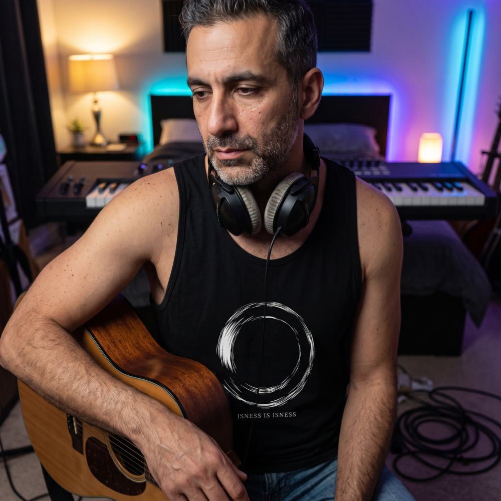 Isness Is Isness, Tank Top — musician black 20261010 183415