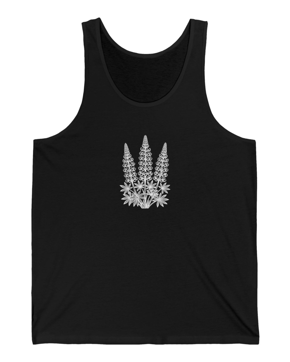 Lupine Cluster, Tank Top — hero black 20261004