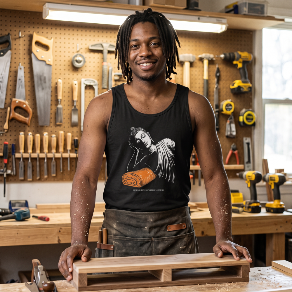 Mixing Isness with Pleasure, Tank Top — workshop-black-20261010-234842-093557 Mixing Isness with Pleasure, Tank Top — workshop black 20261010 234842