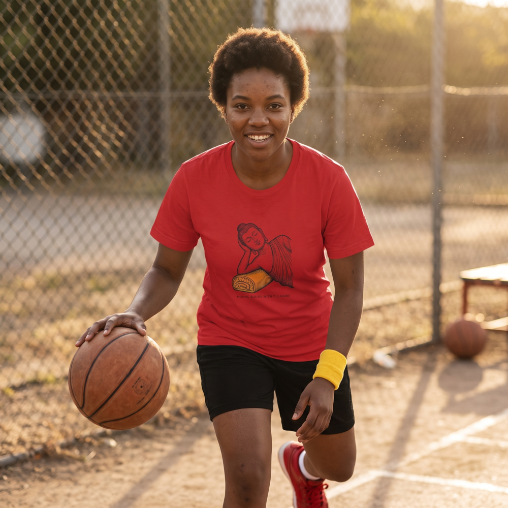 Mixing Isness with Pleasure, Women's Tee — basketball red 20261011 064616
