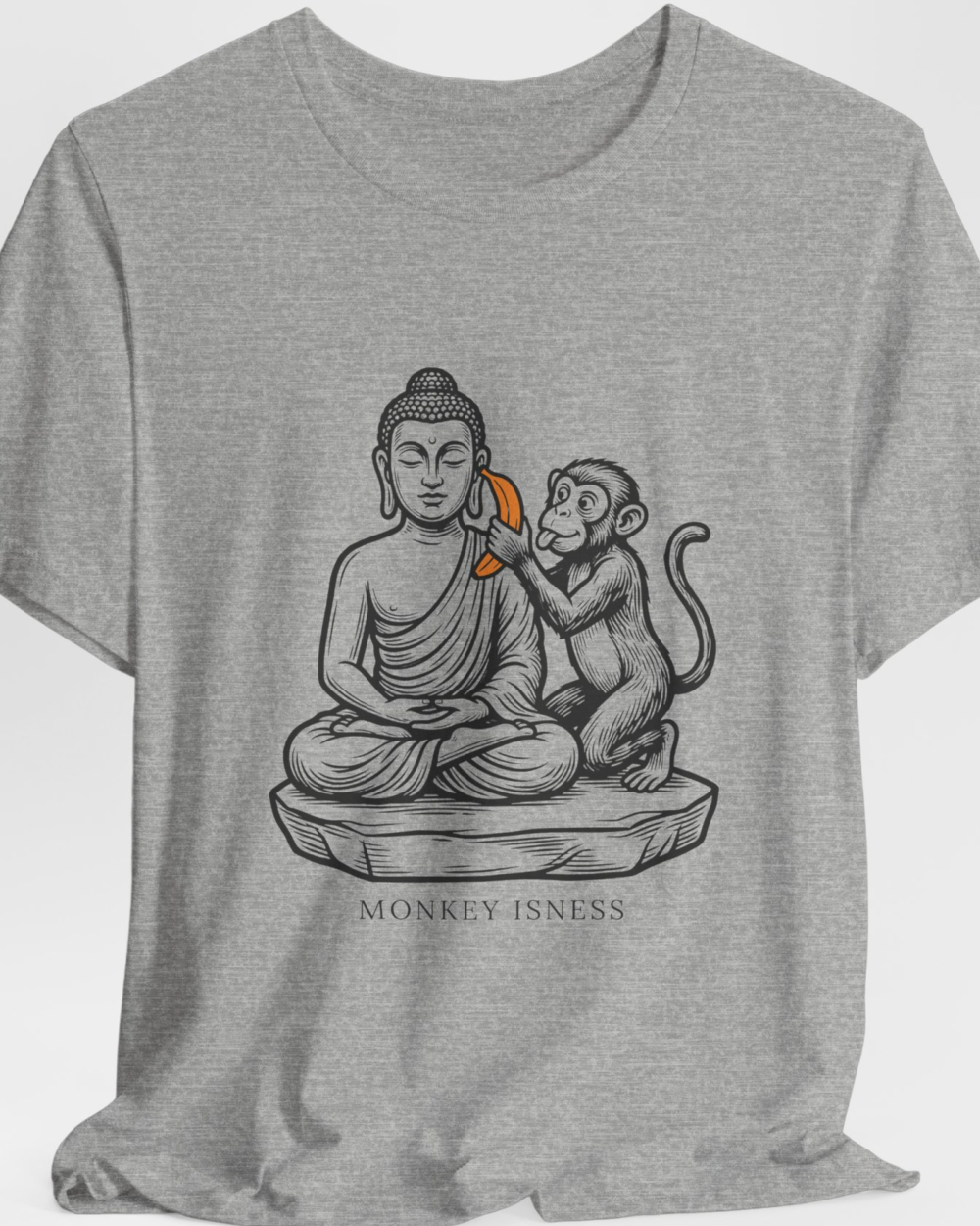 Monkey Isness — hero-heather-gray-20261010-235458 Monkey Isness — hero heather gray 20261010