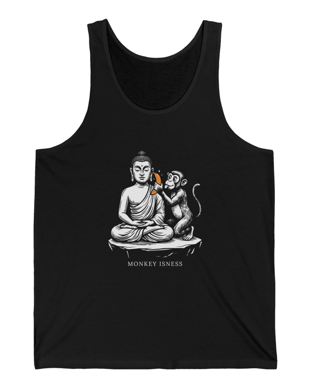 Monkey Isness, Tank Top — hero black 20261011