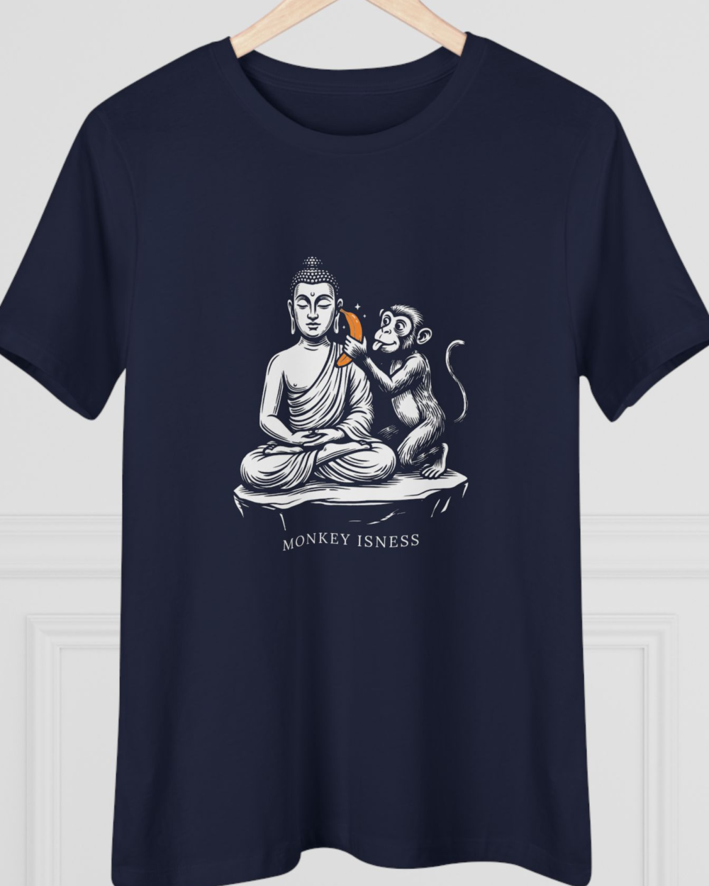 Monkey Isness, Women's Tee — hero navy 20261011
