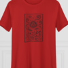 Mushroom Triskelion (Dark), Women's Tee — hero red 20261003