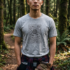 Mushroom Triskelion (Dark) — woodsy heather gray 20261004 040839