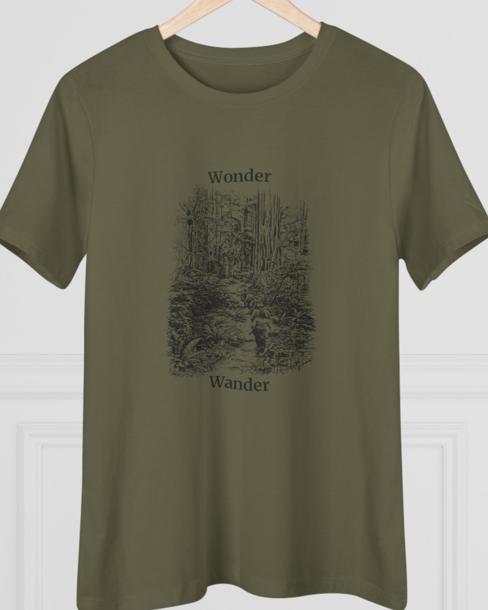 Nature hike, Women's Tee — hero forest green 20261002