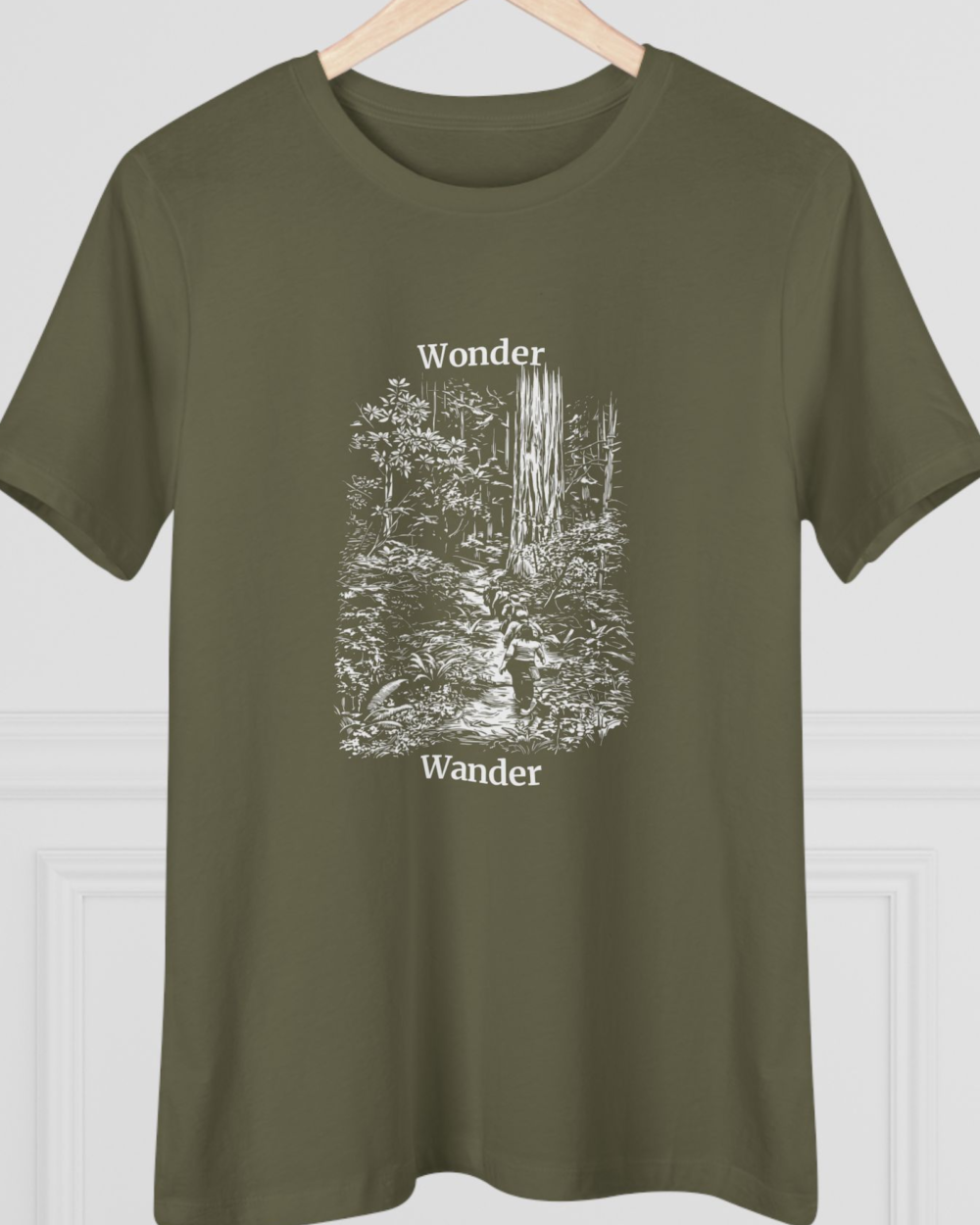Nature hike, Women's Tee — hero forest green 20261002