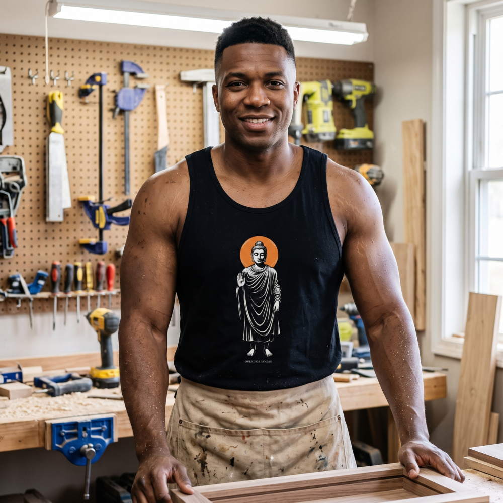 Open for Isness, Tank Top — workshop black 20261010 223444
