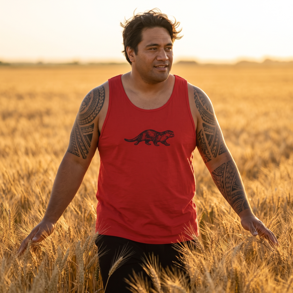 River Otter, Tank Top — golden field red 20261004 000638