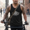 Romanesco Broccoli, Tank Top — bike messenger black 20261004 032123