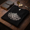 Romanesco Broccoli, Women's Tee — flatlay rugged black 20261004 032056