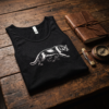 Stalking Cougar, Tank Top — flatlay rugged black 20261004 030234