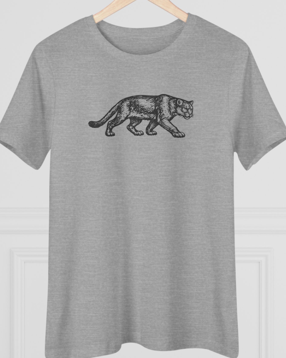 Stalking Cougar, Women's Tee — hero heather gray 20261003