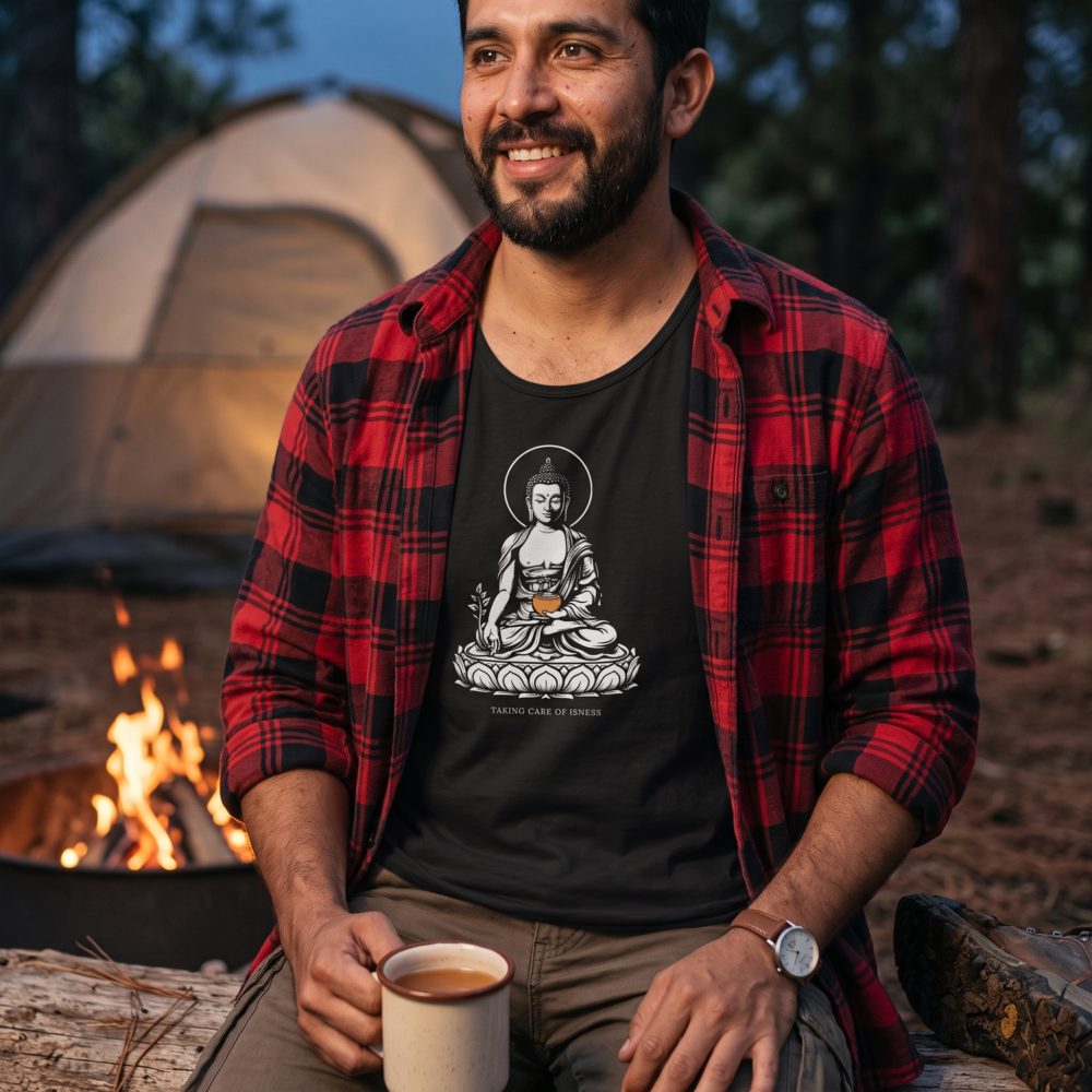 Taking Care of Isness, Tank Top — camping black 20261010 231212