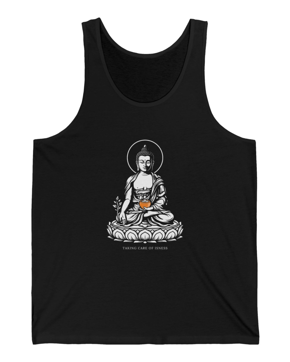 Taking Care of Isness, Tank Top — hero black 20261010
