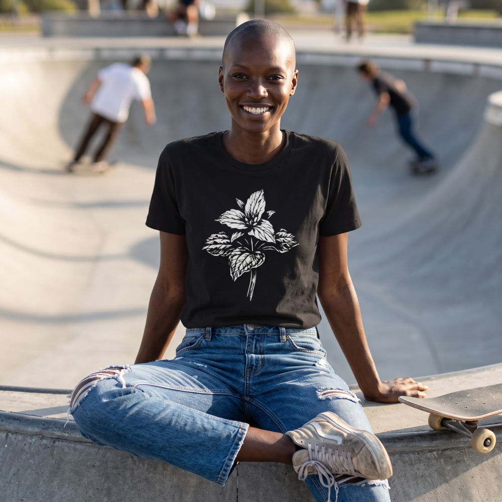 Trillium Flower Art | Nature Lovers | Botanical Gift Idea — skatepark black 20261012 015020