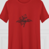 Trillium Flower Art | Nature Lovers | Botanical Gift Idea, Women's Tee — hero red 20261011