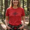 Trillium Flower Art | Nature Lovers | Botanical Gift Idea, Women's Tee — woodsy red 20261002 182219