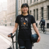 We can disagree, Women's Tee — bike messenger black 20261011 192343
